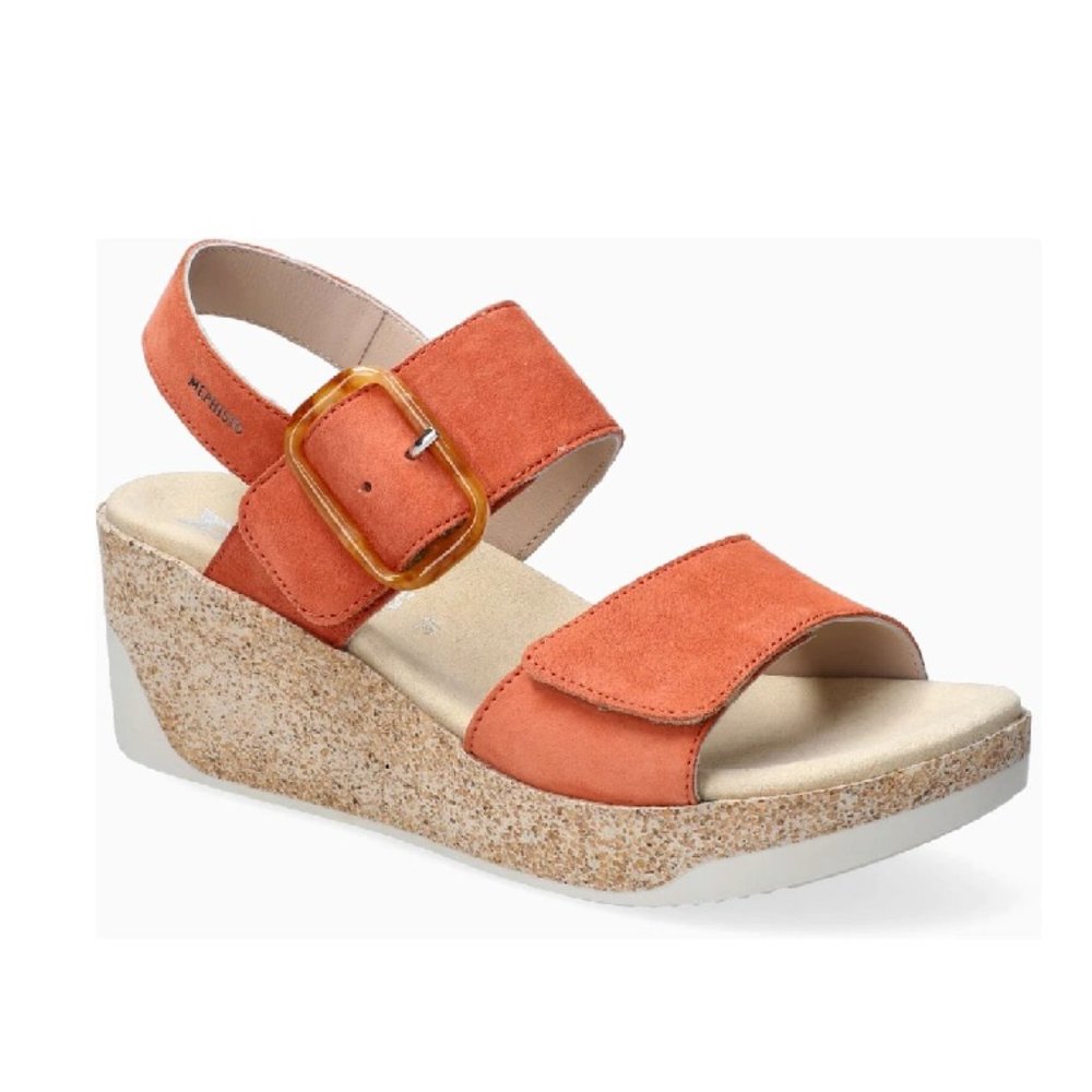 🎁 Mephisto Giulia Dual Strap Velcro Wedge Sandal - Picture 2 of 8